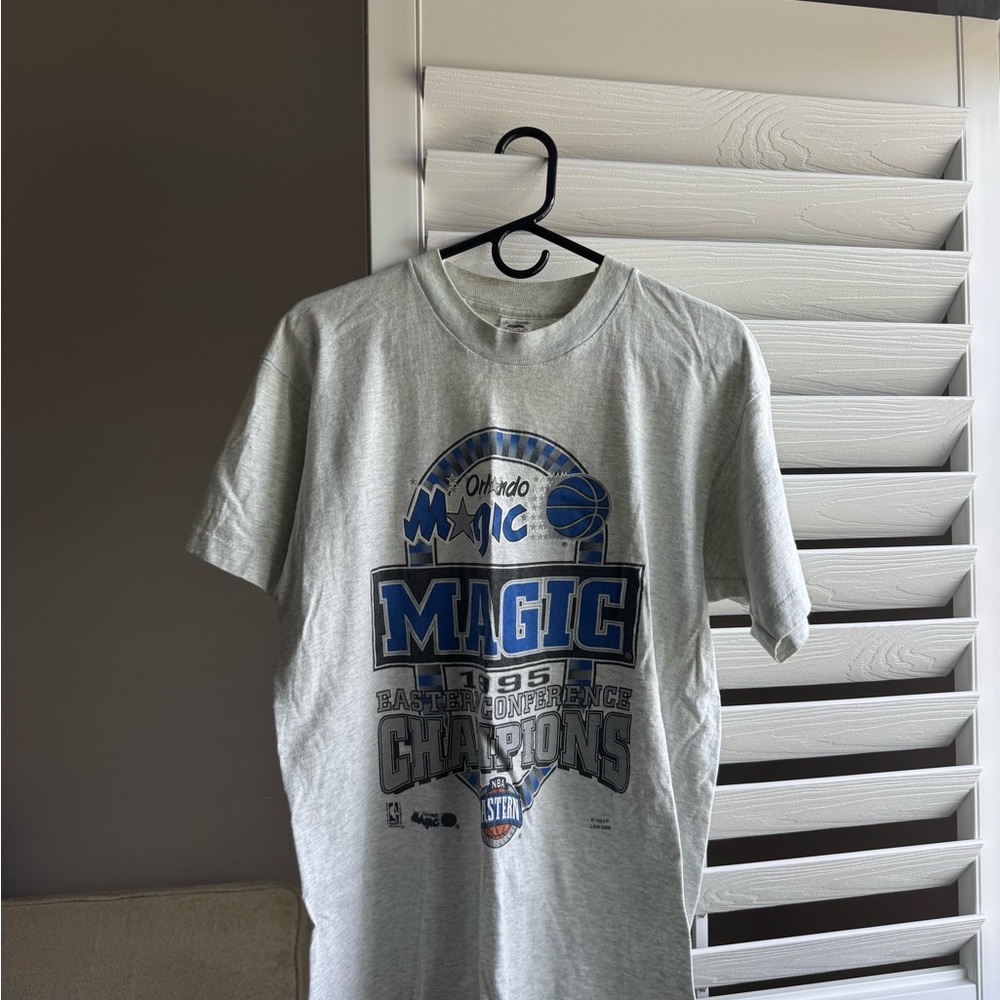 Fruit of the Loom Gray Orlando Magic 1995 Champions Tee